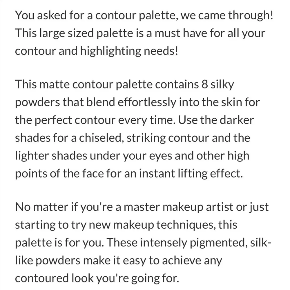 🌿 KAB COSMETICS Contour Palette Volume I